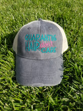 Load image into Gallery viewer, Quarantine Hair Don&#39;t Care Snap Back Hat
