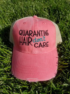 Quarantine Hair Don't Care Snap Back Hat