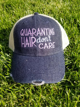 Load image into Gallery viewer, Quarantine Hair Don&#39;t Care Snap Back Hat
