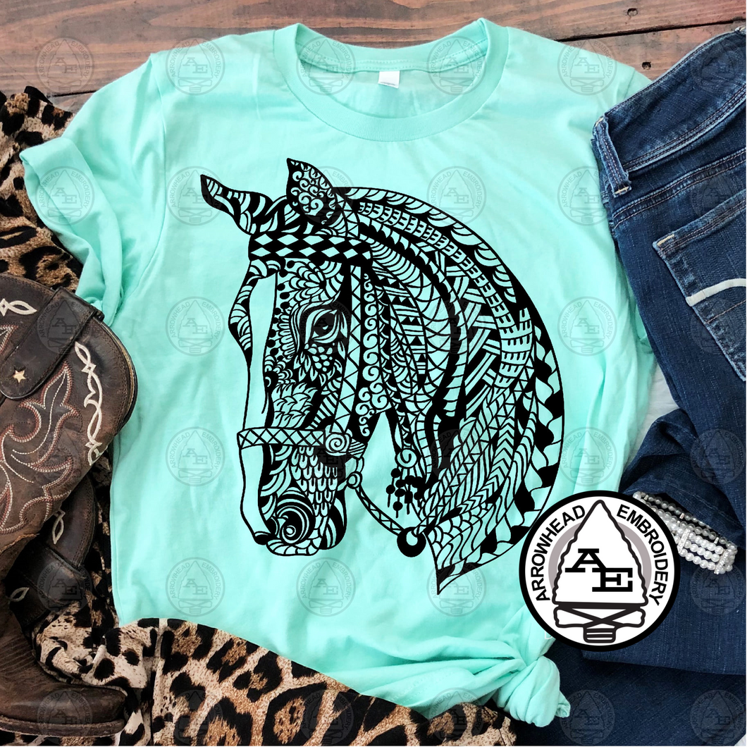 Mandala Zentagle Horse Shirt