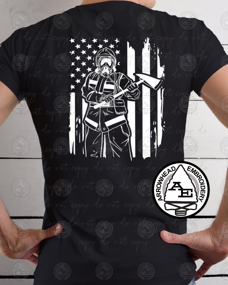 Firefighter Flag Shirt